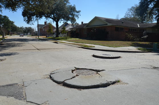 An example of subsidence.